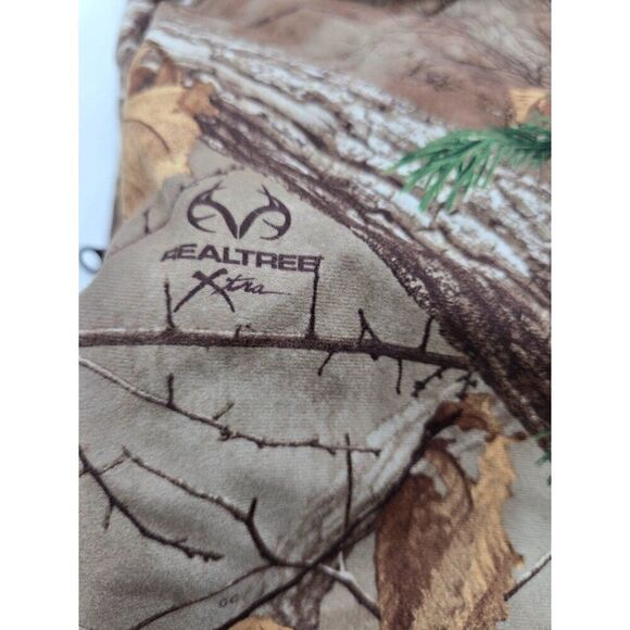 Deer Camp Mens 2X Camouflage Hunting Pants 100% Polyester Elastic Waist Fall Pat - Picture 12 of 12